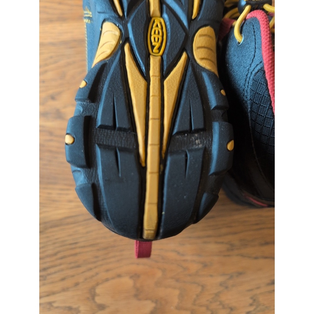 Keen - Pagosa Mid WaterProof Brown Yellow Hiking Boots - Youth Sz 5-EU 37 Great - Picture 6 of 7